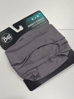 Buff Insect Shield Neckwear Grey NWT 50+ UPF Protect Summer Wrap
